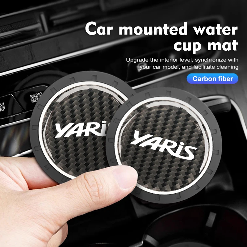 Universal Car Cup Holder Anti Slip Coaster Mat Interior Accessory For Toyota Yaris 2015 2011 2012 2013