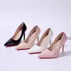 2024High Heel Pointed Toe Stiletto Red Bottom Fashion Women's Shoes Shallow High Heels Red Bottom High Heels Lolita Shoes 4