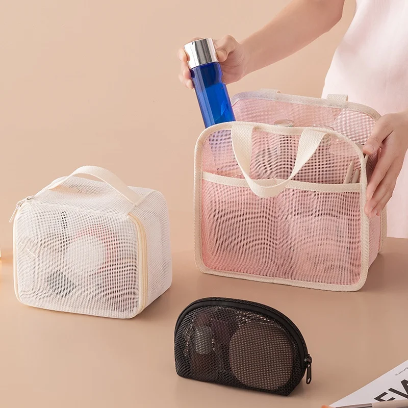 Clear Portable Toiletry and Cosmetic Organizer Bag