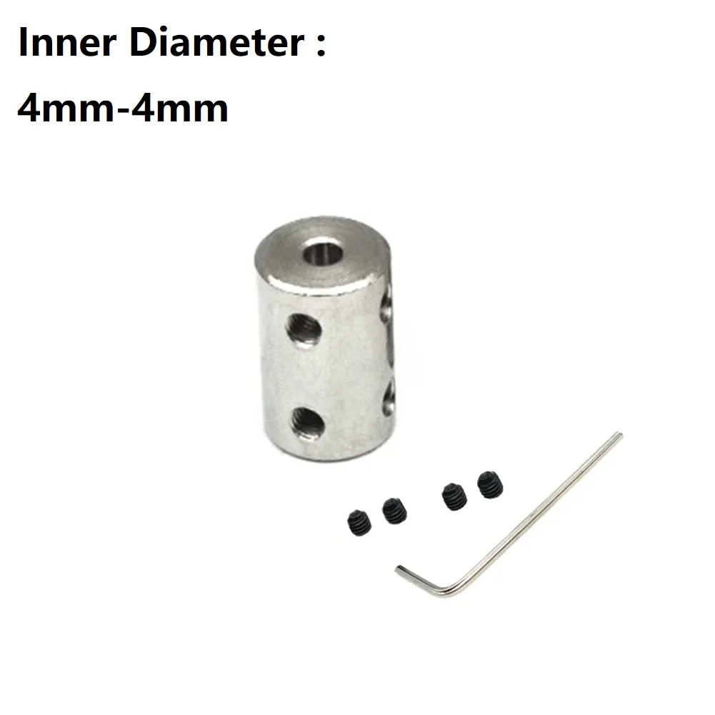 Rigid Shaft Coupler 1set Rigid Shaft Coupling 4mm/5mm/6mm/8mm/10mm CNC Motor Jaw Shaft Coupler Connector Sleeve #45 Steel Transmission Connector