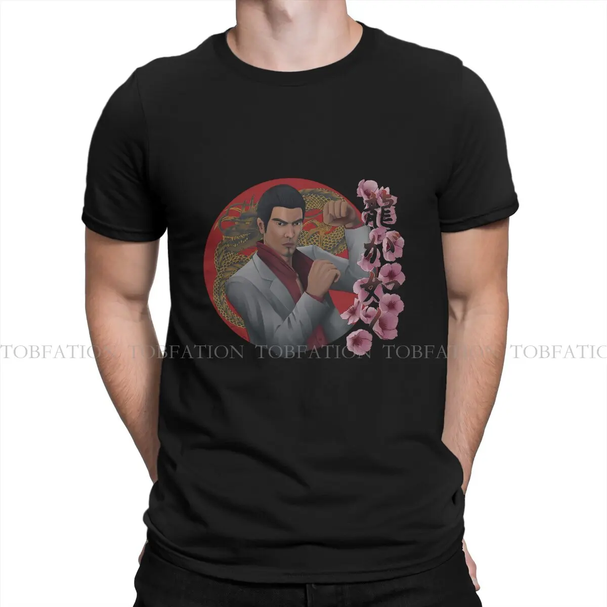 Kiryu Classic Hipster Magliette Yakuza Kiwami Dragon Men Harajuku Maglietta Streetwear In Puro Cotone Girocollo