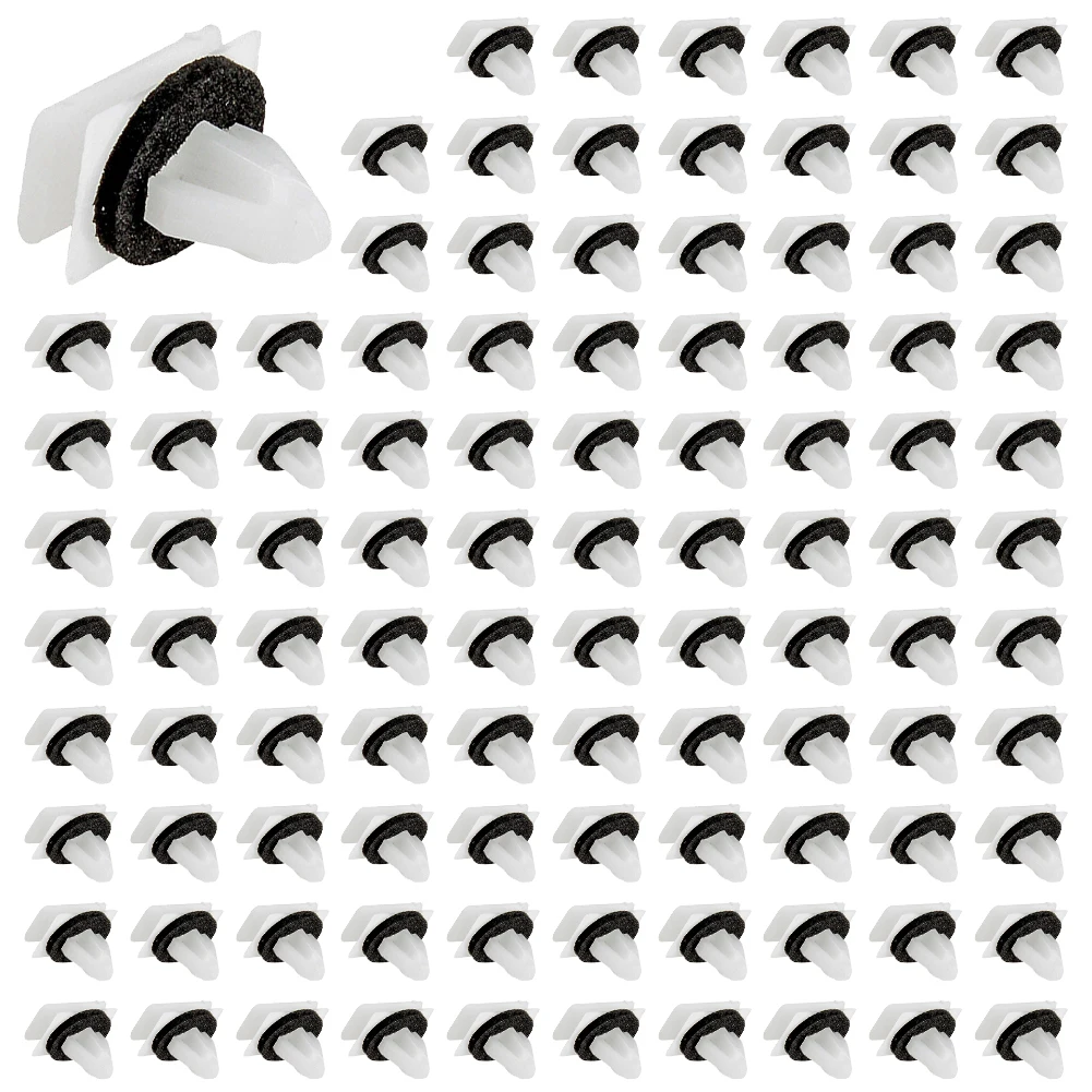 

Новинка, практичный молдинговый зажим для колес, 100 шт., молдинговый зажим для крыла, накладка, подходит для Ford For Escape 2013-2021, фиксатор