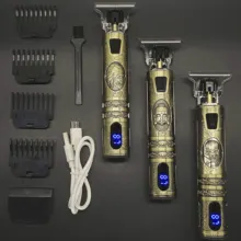 2021 USB Electric Hair Clipper Professional Men Hair Cutting Machine Shaver Beard Trimmer Beard Barber Hair Cut tanie i dobre opinie oein CN (pochodzenie) Akumulator Globalny Uniwersalny (100-240 V) universal Stal węglowa 2 5 h 55 Min 14 5*4cm ABS + Alloy