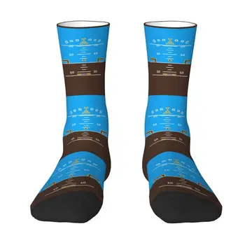 Cute Printing Air Traffic Controllers Socks for Men Women Stretchy Summer Autumn Winter Fighter Pilot Aircraft Crew Socks 28