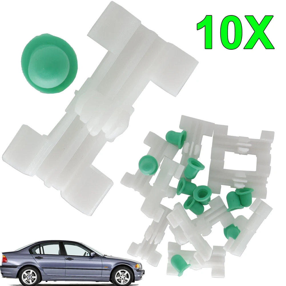 

10X для BMW 3 серии E46 1997 1998 1999 2000 2001 2002 2003 2004 2005 автомобильные зажимы для строки заднего вида с крышками OE #51138231130