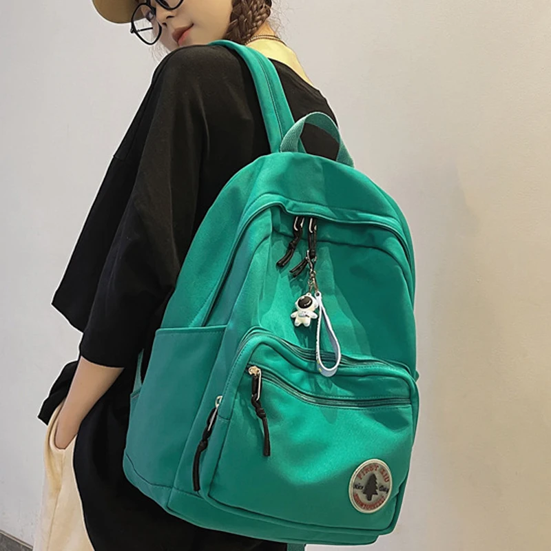 

Нейлоновый модный Вместительный рюкзак, повседневные женские сумки для колледжа, для студентов и девушек, Водонепроницаемый школьный большой дорожный для подростков