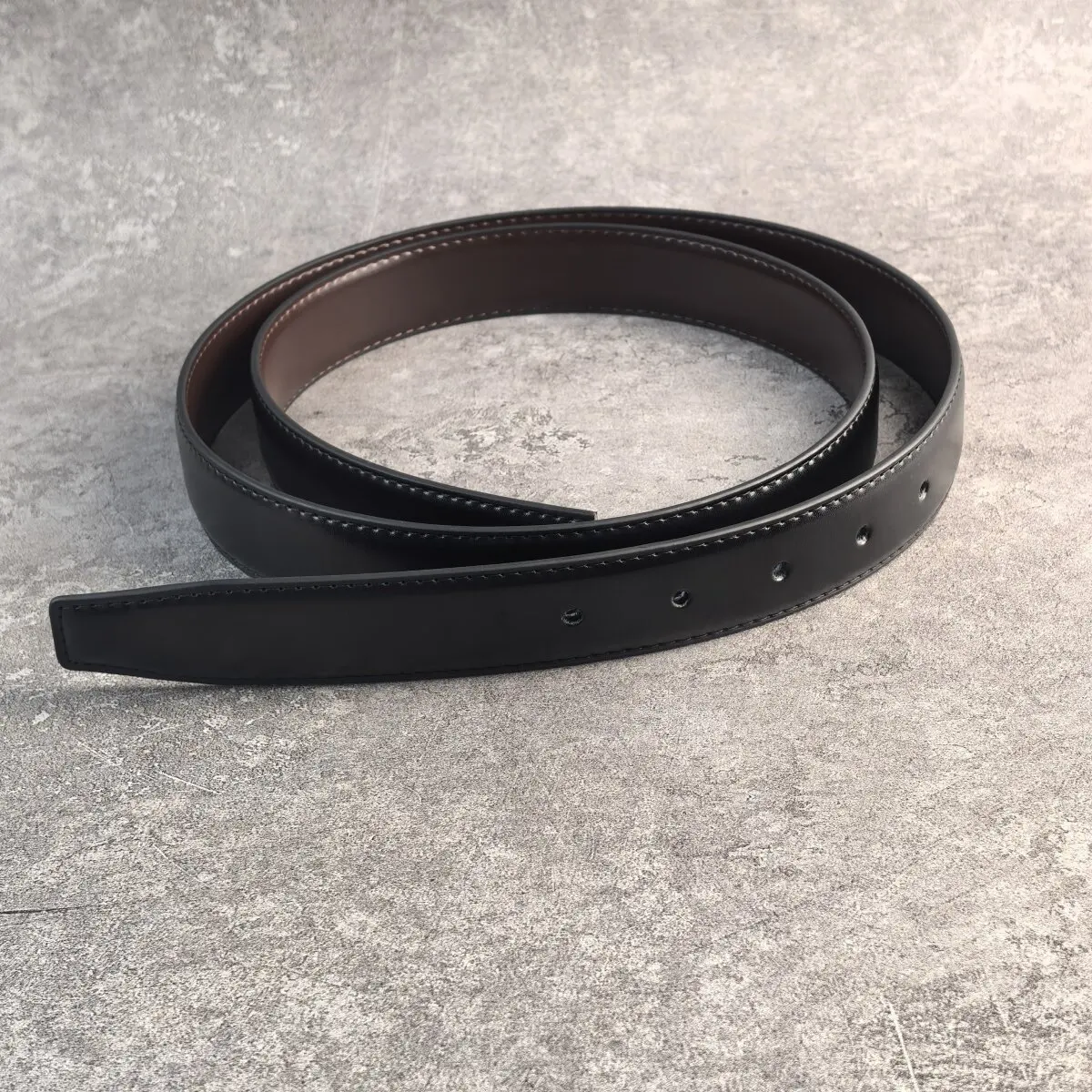 Headless belt strip 2.8cm wide needle buckle perforated genuine leather cowhide men's waist belt without head belt with body