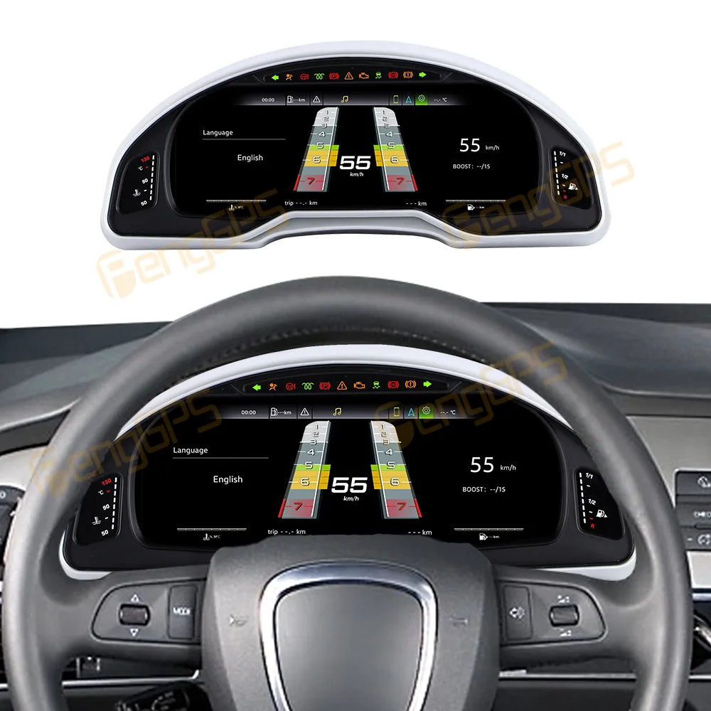 Panel de Instrumentos Digital LCD para Audi A6 2005-2011, Tablero de Instrumentos, Velocímetro Multifuncional 1