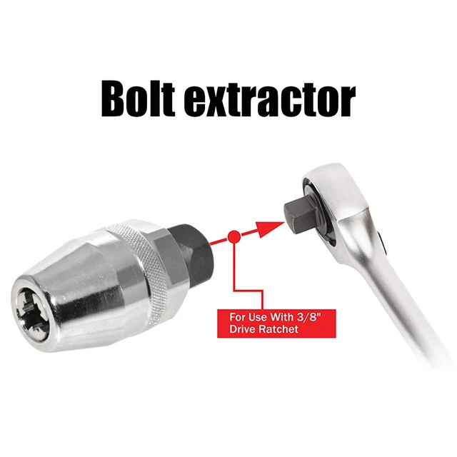 Broken Bolt Extractor Removes 1/4-Inch To 1/2-Inch Stud Bolt Splitter Portable Easy To Use for Rust Painted Damaged Waste Bolts 5