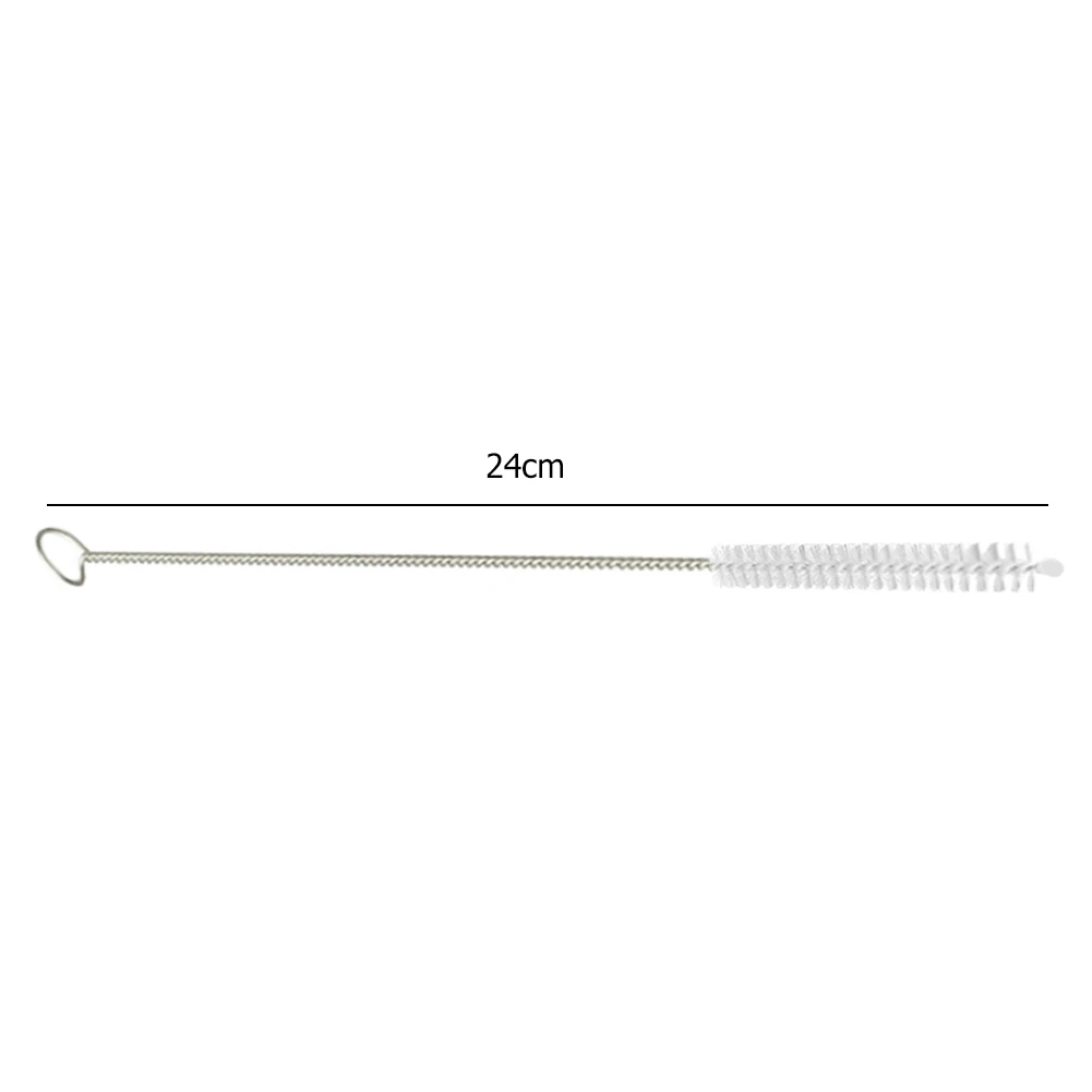 Straw Cleaner Brush Drinks Straw Cleaner Stainless Steel Soft Bristles Multifunctional