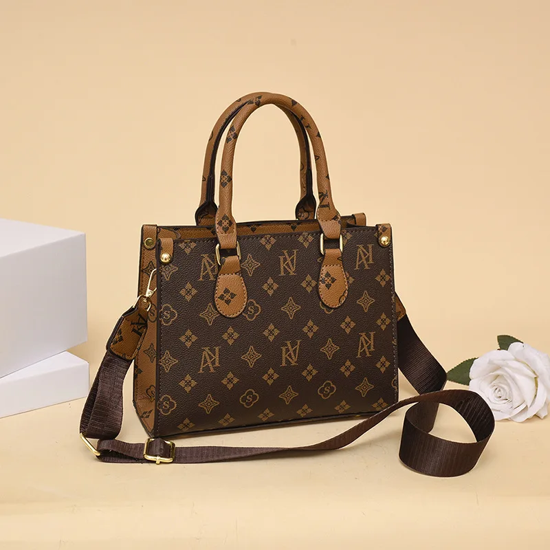 Elegante Borsa a Tracolla Retrò da Donna, Borsa a Mano con Stampa Floreale, Borsa Messenger di Lusso per Pendolari - immagine 3