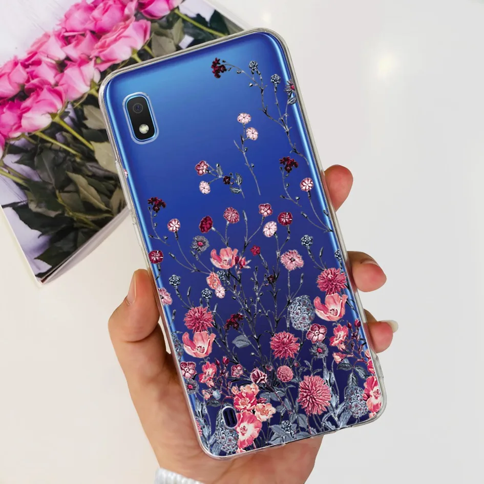 Floral Marble Soft Clear Silicone Bumper Case