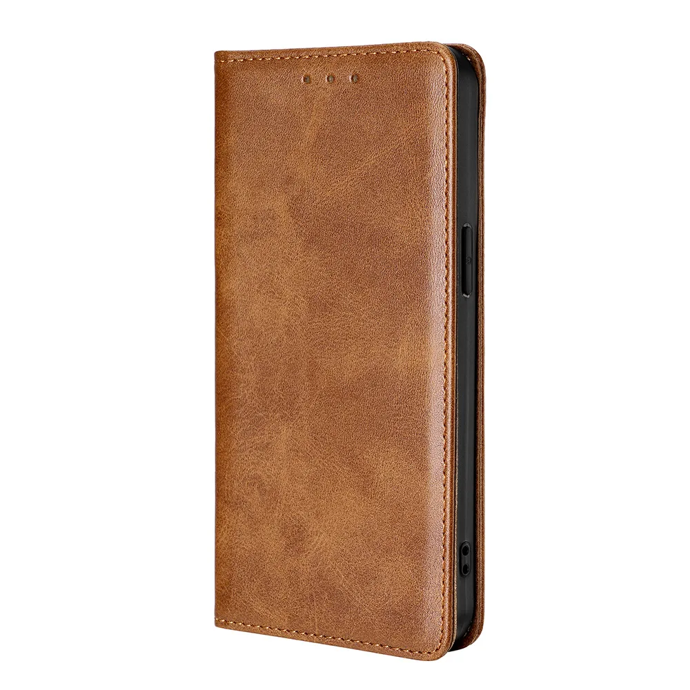 Luxury Wallet Flip Case with Kickstand and Card Slot - Sleek Hard Shell Cover
