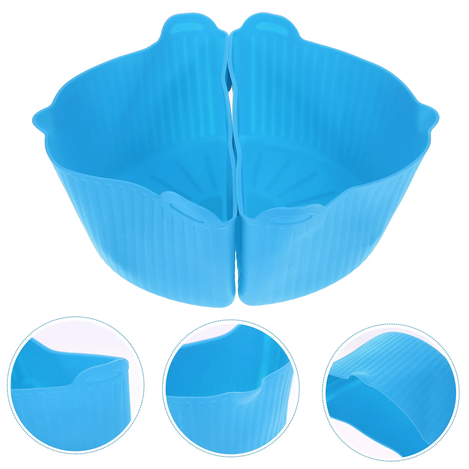 

2pcs Reusable Silicone Slow Cooker Liner Multi-function Cooker Liner Nonskid Slow Cooker Divider