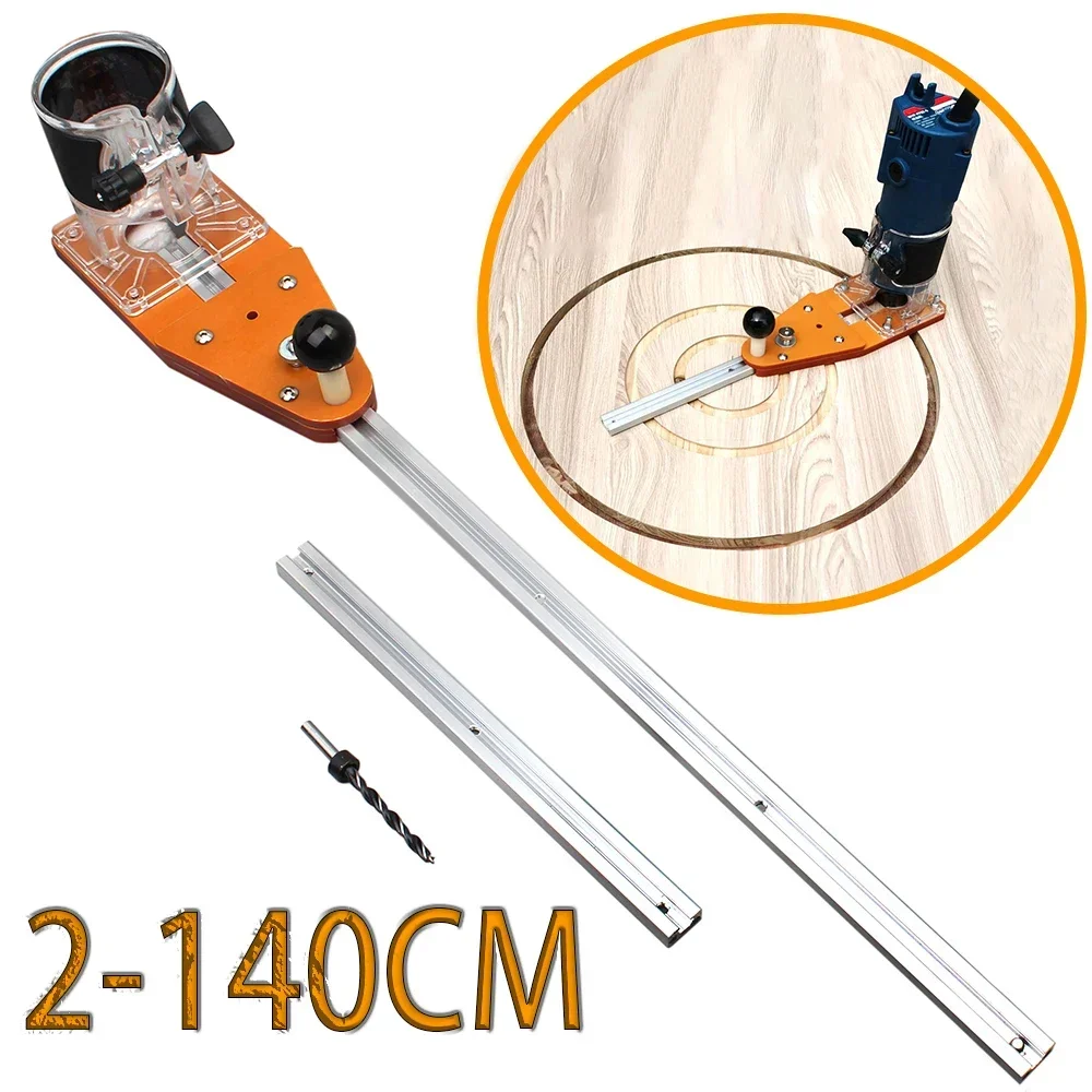 

2-140CM Circle Cutting Jig For Makita Electric Hand Trimmer Wood Router Milling Circle Slotting Trimming Machine WoodworkingTool