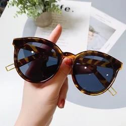 New Retro Oversized Round Sunglasses Women Brand Designer Fashion Gradient Sun Glasses Men Shades UV400 Eyewear Oculos De Sol