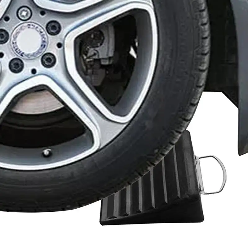 

Wheel Chocks For Trucks High Duty Wheel Chock With Anti-Slip Bottom Anti-Slip Grip Ribbed Chock Block For Camper Trailer RV