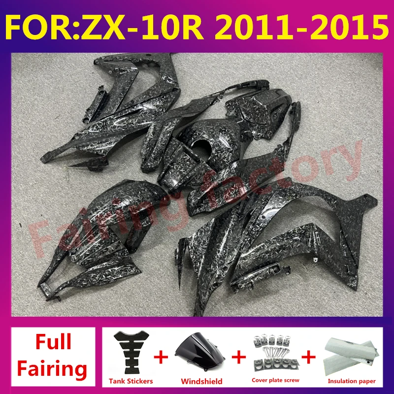 

Новый комплект обтекателей из АБС-пластика для Kawasaki ZX-10R ZX10R ZX-10 2011 2012 2013 2014 2015 полный комплект обтекателей для кузова ZXMT из углеродного волокна