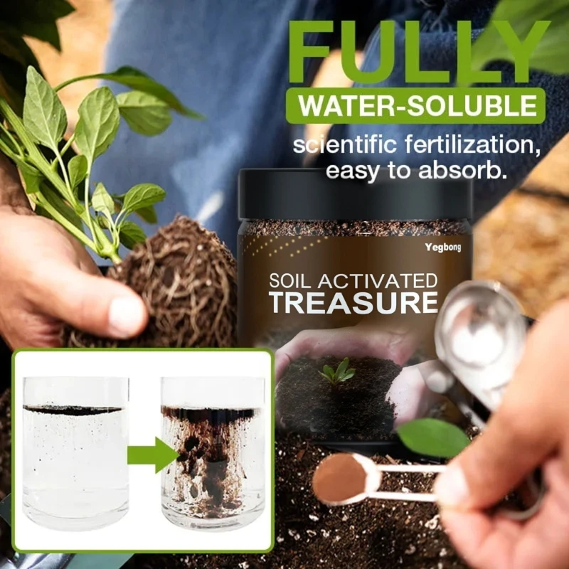 Rooting Plant Flower Activated Mineral Source Prevent Soil Activators Fertilizers Soil Treasure Activators for Garden P15F plant compound fertilizer root stimulator plant fertilizer sticks