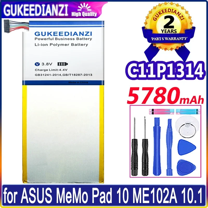 

Аккумулятор GUKEEDIANZI 5780 мАч C11P1314 для ASUS MeMo Pad 10 ME102A 10,1