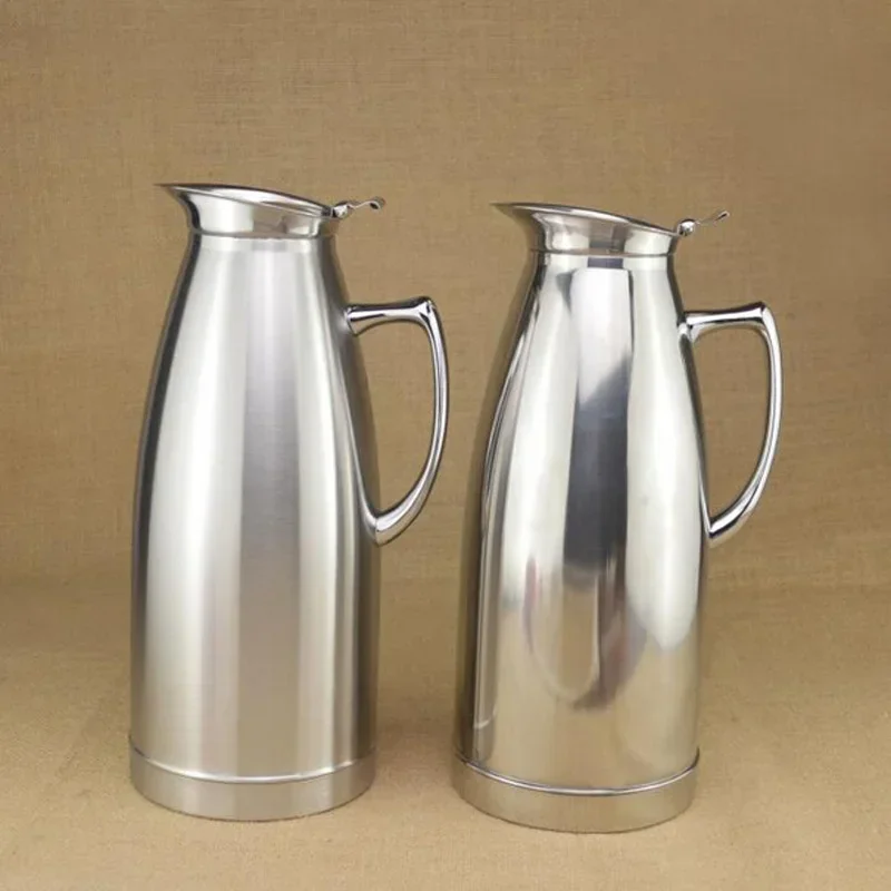 

2L High Quality Stainless Steel Double Wall Vacuum Flask Europe Style Belly Shape Vacuum Thermos Water Kettle Free Shipping