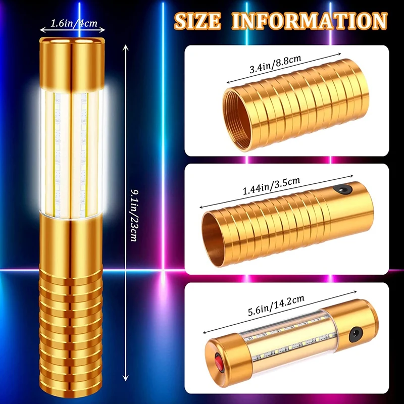 재사용 가능 LED 스트로브, 샴페인 LED 병 서비스 및 충전기, 미국 플러그, 충전식 LED 조명, 4 개