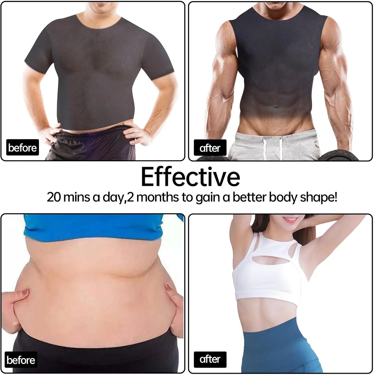 EMS Muscle Stimulation Abs Abdominal Belt Trainer Stimulator Massage Fitness Slimming Massager Belly Weight Loss Body Shaping