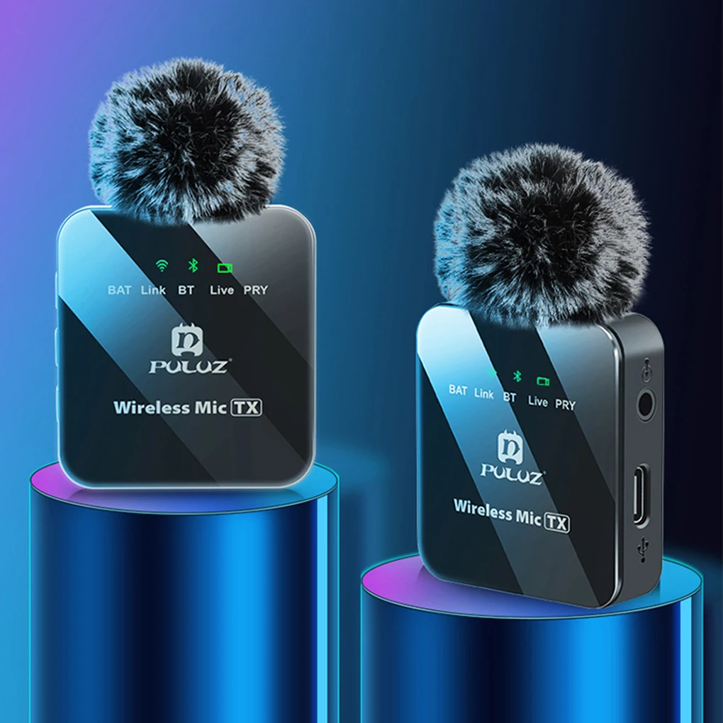 

ABS PULUZ Fat Cow беспроводной микрофон для петличного микрофона подходит для записи прямых трансляций Onfor 3,5 мм Интерфейс one