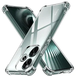 Shockproof Transparent Phone Case with Camera Protection - Soft TPU Silicone Cover for Redmi Turbo 3