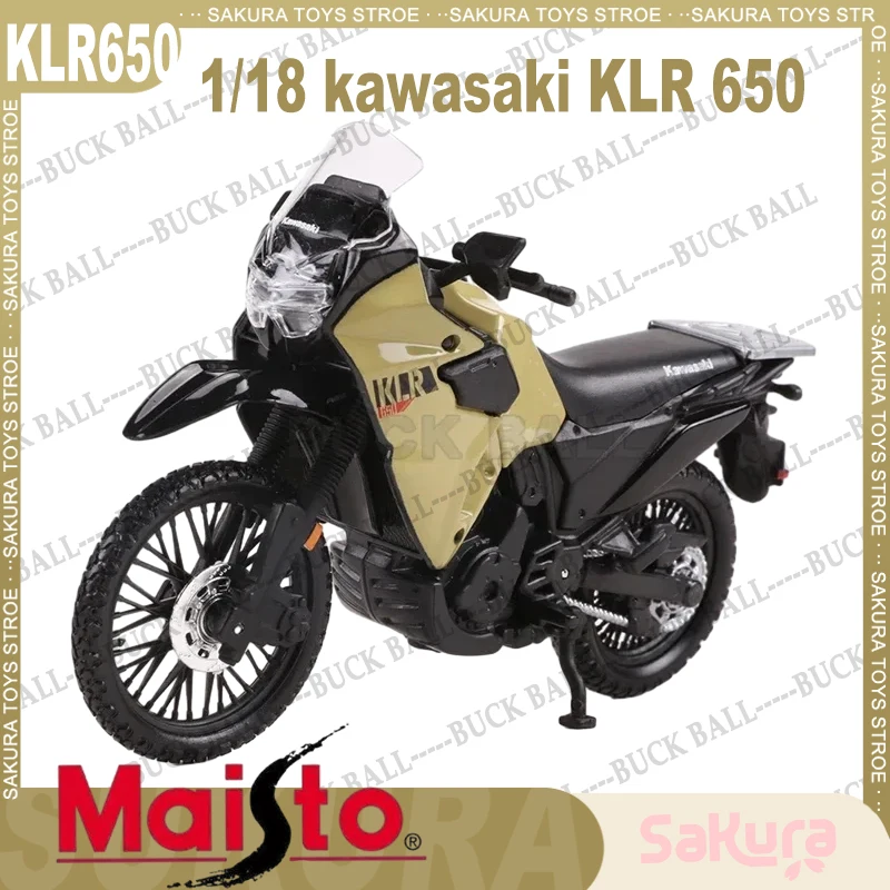 

Коллекционный мотоцикл Maisto kakawuan KLR 1/18, модель автомобиля из сплава для мальчиков, 650