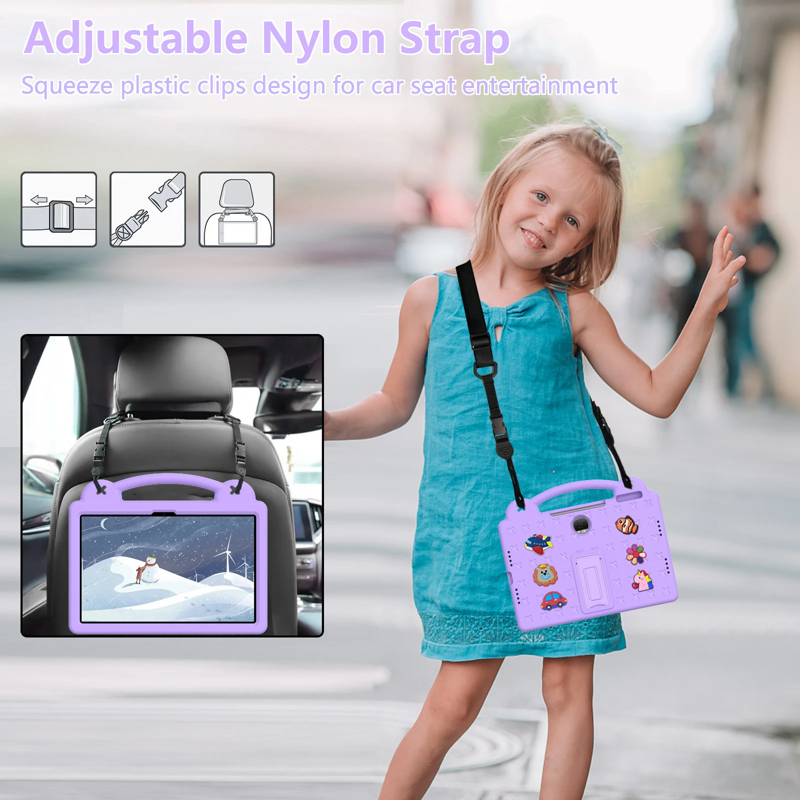 Durable EVA Bear Stand Kids Tablet Case - Shockproof Cover