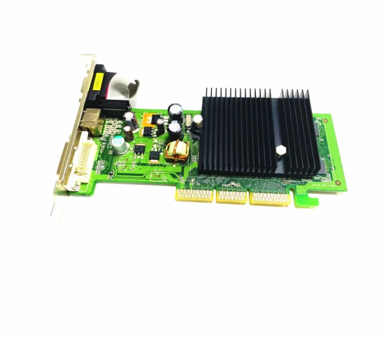 Placa Gráfica de Nvidia Geforce 6200 256m Agp 8x fx 6200 Ddr2 Dvi Vga Entalhe do Agp Novo - Imagem 3