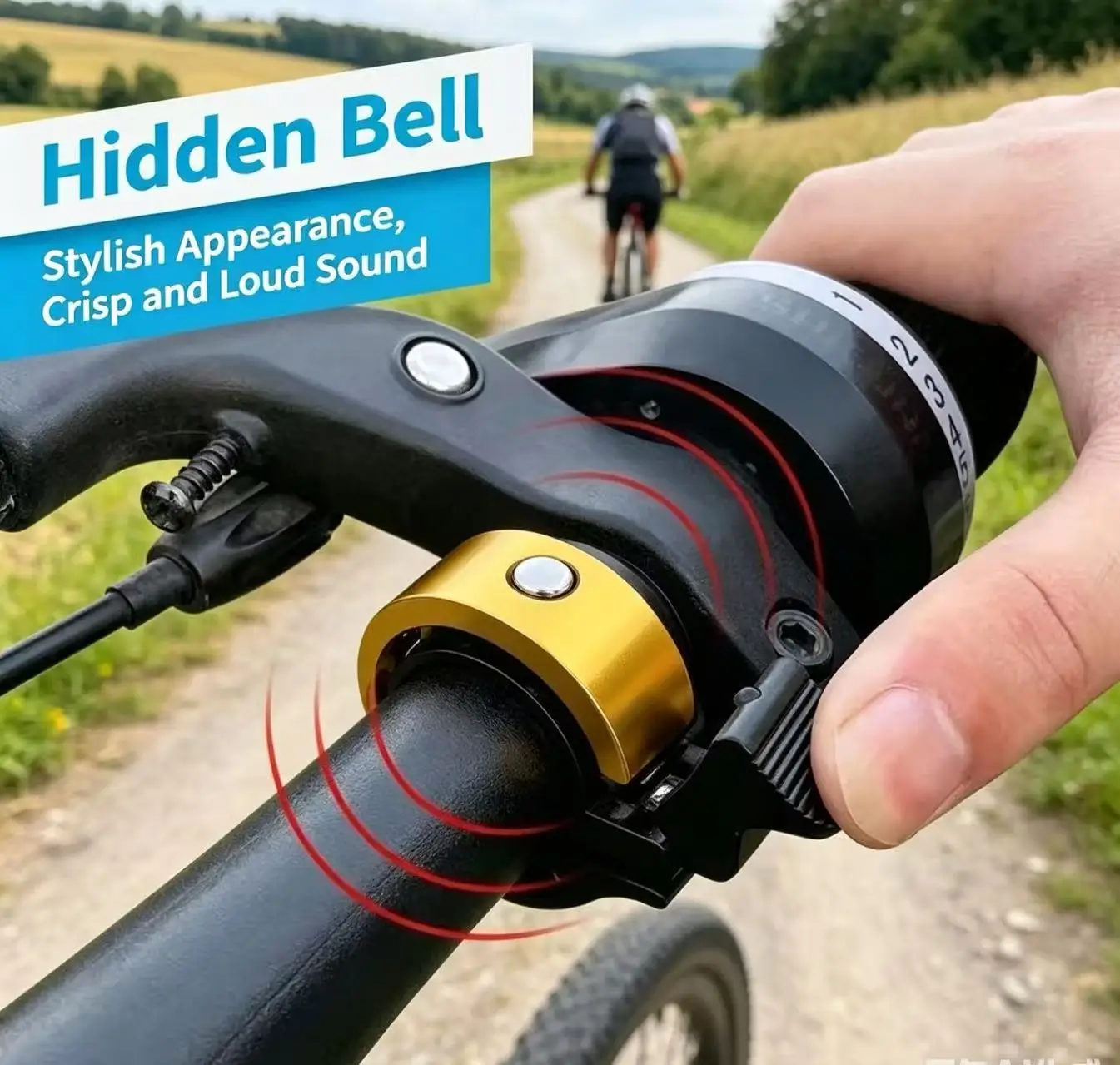 자전거 벨 MTB 자전거 경적 합금 자전거 링벨 사운드 비프음 알람…사이클링 핸들바 자전거 호출벨 자전거 액세서리