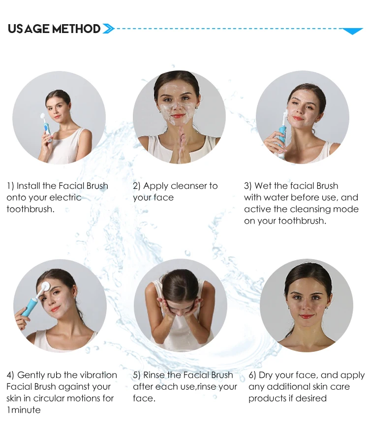 Facial Cleansing Brush Head For Oral-B Electric Toothbrushes Replacement Heads Face Skin Care Tools
