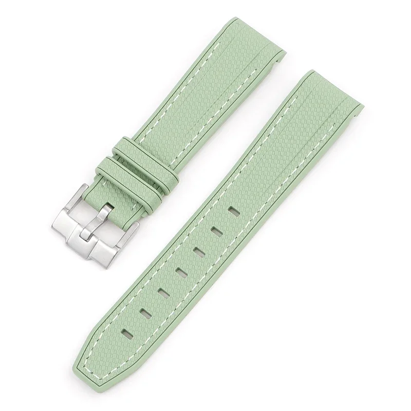 Premium 20mm Rubber Silicone Watch Band - Curved End Wrist Bracelet