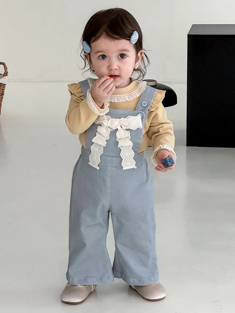 Girls Autumn Long Sleeved Lace Undershirt