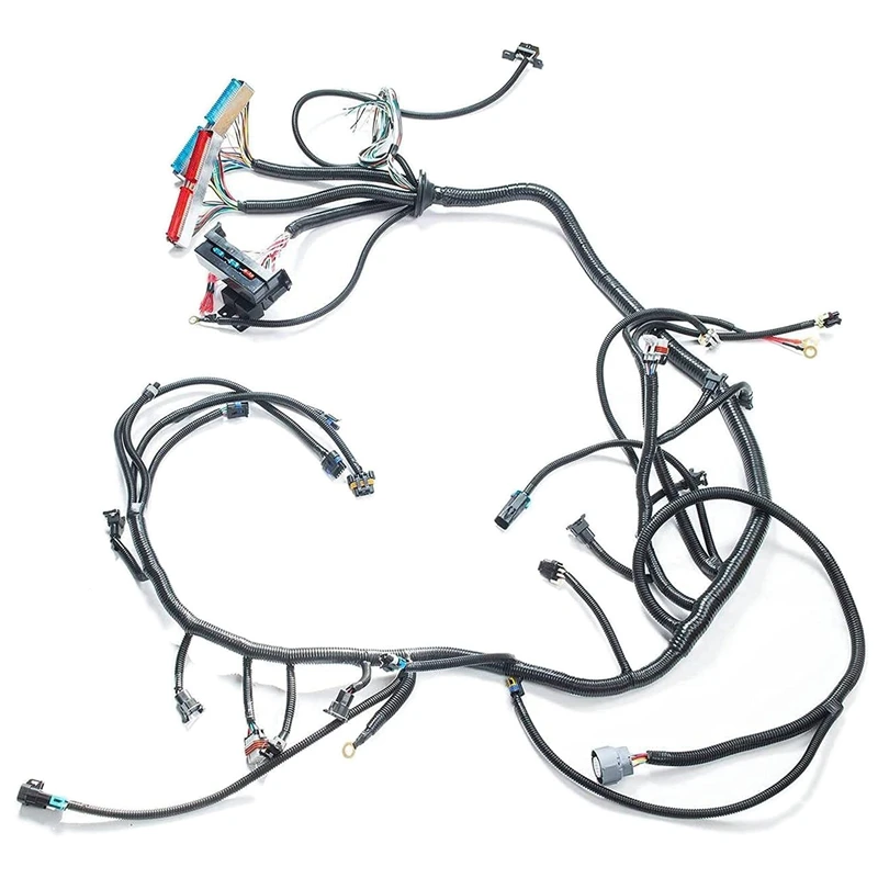 

Автономный жгут проводов двигателя 4L60E, подходит для 1997-2006 DBC LS1 4,8 5,3 6,0 VORTEC DRIVE по кабелю