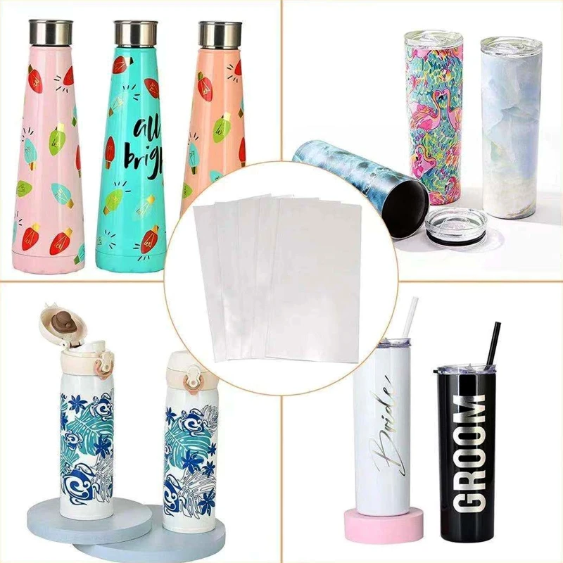 100 Pcs Sublimation Shrink Wrap Sleeves Convenient and Efficient for Cup Mug
