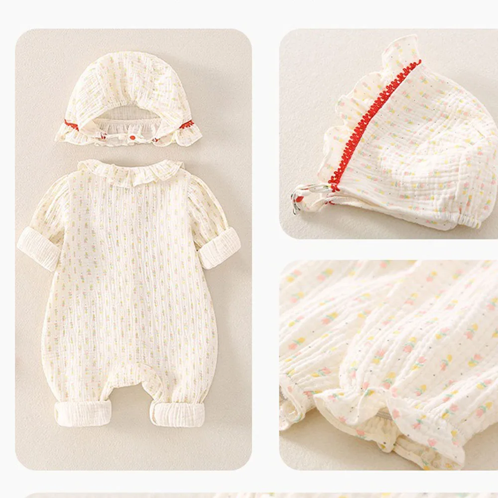 100% Cotton Double-layer Crepe Printed Fabric For Children's Pajamas Home Wear Bedding Bath Towel DIY Sewing Cloth By Half Meter