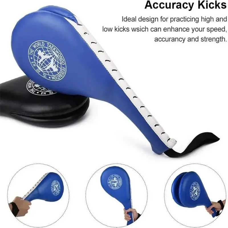 Kick pad 1Pcs Taekwondo Double KickBoxing Bag Training PadTarget Taekwondo Karate MMA Kickboxing Kick Target Pad Swordplay Training Gear