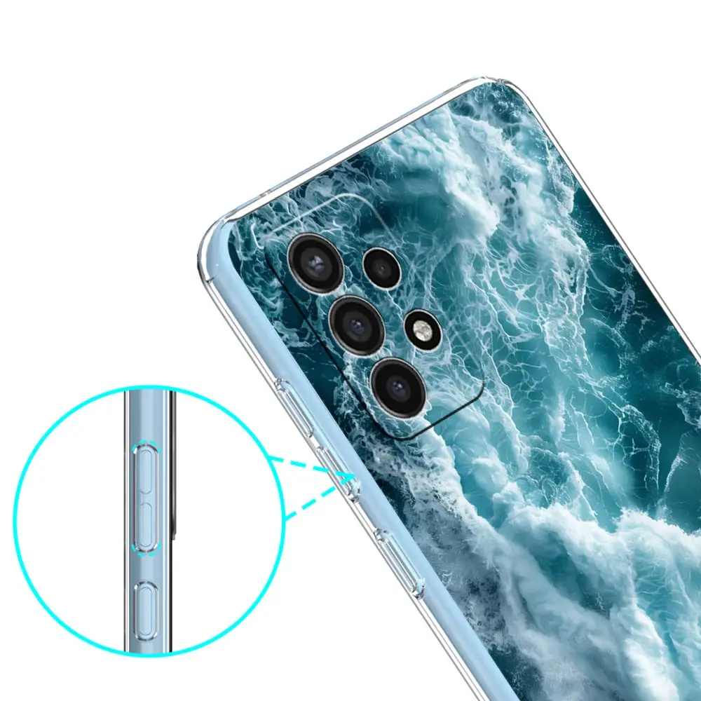 Blue Sea Ocean Waves Phone Case Cover