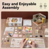 Robotime Rolife 3D Puzzle Model Super Store Series Happy Meals Kitchen Plastic DIY Miniature House Kit Building Blocks Kits 6