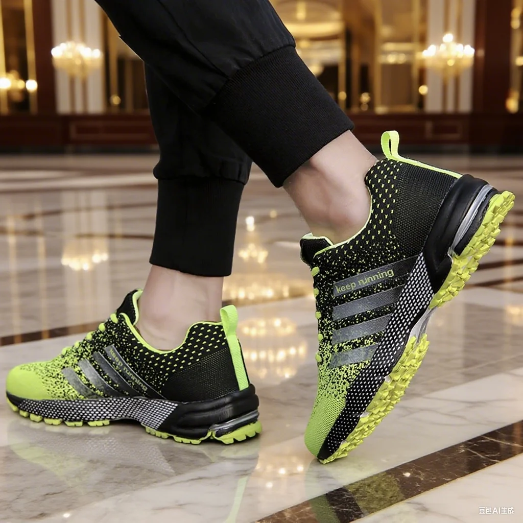 Men Running Shoes Mesh Fashion Sneakers Breathable Casual