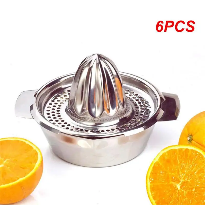 

6PCS Portable Hand Juicer Orange Lemon Citrus Lime Fruit Juice Squeezer Kitchen Gadgets Tools Steel Manual Juicer