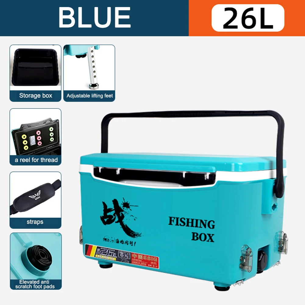 26L Portable Fishing Tackle Box Large Capacity Fishing Lures Hook Box  Fishing Accessories Storage Organizer Foldable Fishing Box