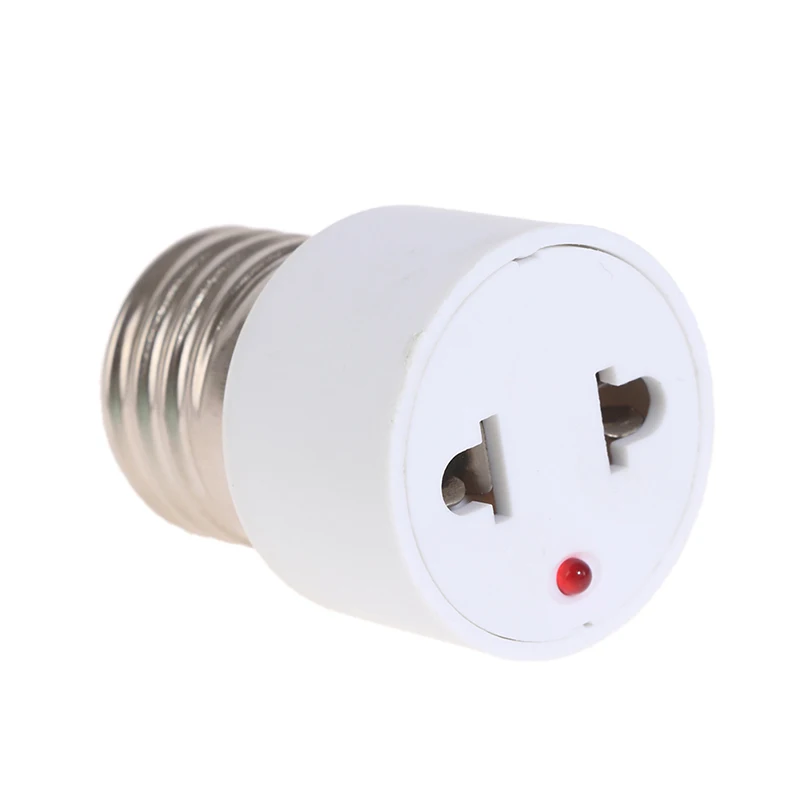E27 Bulb To US EU Plug Light Fixture Bulb Base Lamp Socket Adapter