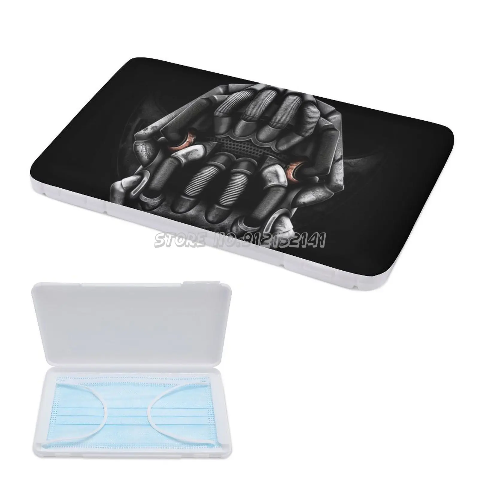Bane Mask Disposable Storage Box Save Masks Student Desktop Organizer Movie Dark Knight Rises Graphixdisplate Grap |