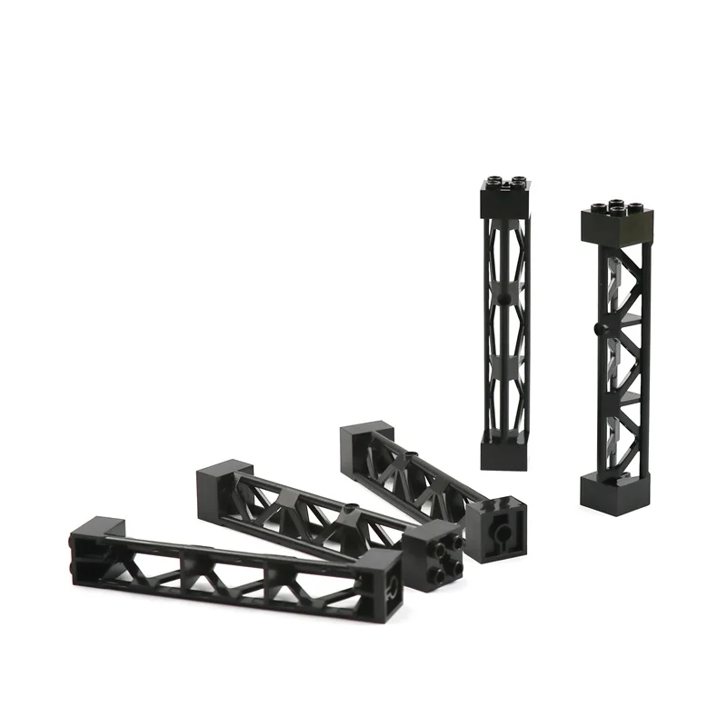 4pcs City Accessory Pillars High-tech MOC Parts for Military Building Block Christmas Gift Toys for Children building blocks toys