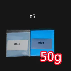 50g Christmas Glow - in - the - Dark Pigment Powder - Luminous Green/Blue/Red Cosmetic for Nails, Face, and Body (12 Colors) (5 - Glow - in - dark)