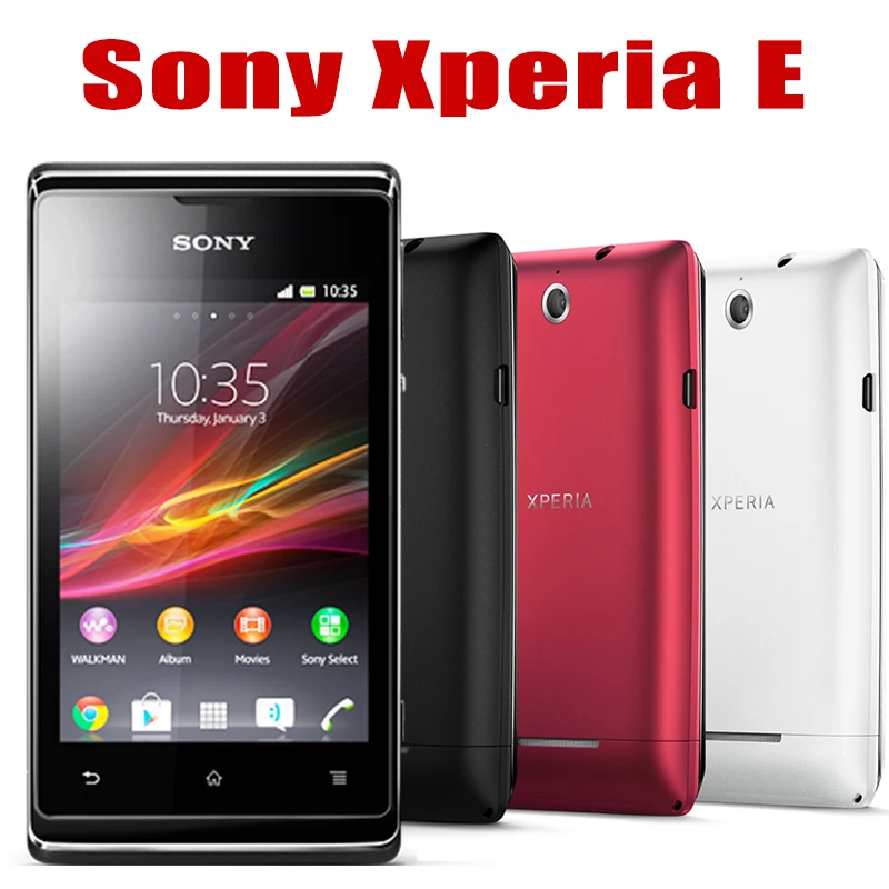 Мобильный телефон Sony Xperia E C1505 3G, 3,5 дюйма, Wi-Fi, камера 480 МП, 4,1 p, 30 кадров в секунду, Snapdragon S1, Android, Оригинальный разблокированный сотовый телефон